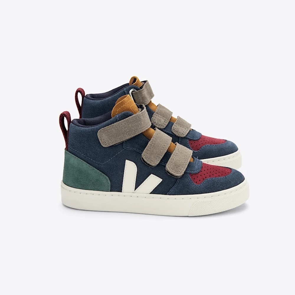 Veja Kids Sneakers - Blue, Green, Burgundy Size 4